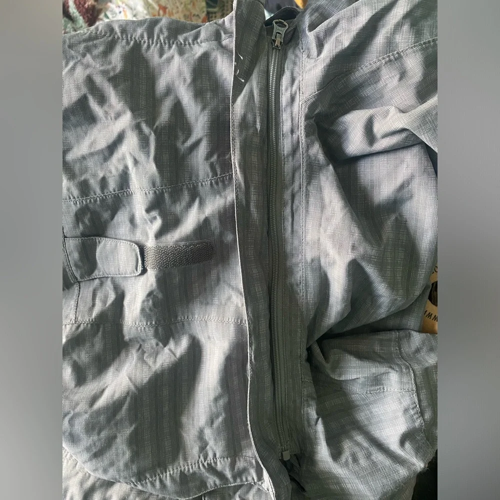 Marmot Womens Membrain Waterproof Hooded Full Zip Long Plaid Jacket, Gray XS - Picture 8 of 10
